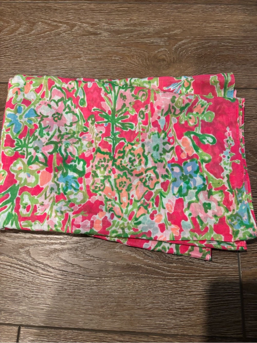 Lilly Pulitzer Pink Green Floral Drapery Panel